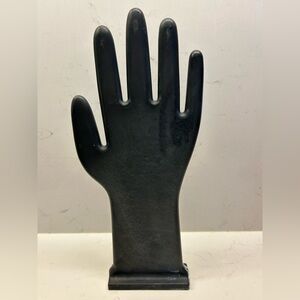 Vintage Black Hand Display Stand / Decor Ceramic